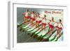 Women Water Skiers-null-Framed Art Print