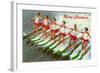 Women Water Skiers-null-Framed Art Print