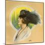 Women Wearing an Ostrich Feather Hat 1923-null-Mounted Art Print