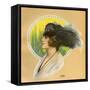 Women Wearing an Ostrich Feather Hat 1923-null-Framed Stretched Canvas