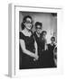 Women Wearing Fancy Eyeglasses Worn at St. Luke's Fashion Show-null-Framed Photographic Print