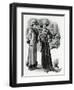 Women Wearing Fur-Lined Winter Coats-M.D. Morgon-Framed Art Print