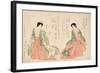 Women Wearing Two Court Costumes, 1801-Kikukawa Eizan-Framed Giclee Print