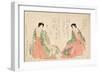 Women Wearing Two Court Costumes, 1801-Kikukawa Eizan-Framed Giclee Print