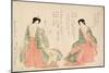 Women Wearing Two Court Costumes, 1801-Kikukawa Eizan-Mounted Giclee Print