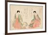 Women Wearing Two Court Costumes, 1801-Kikukawa Eizan-Framed Giclee Print