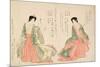 Women Wearing Two Court Costumes, 1801-Kikukawa Eizan-Mounted Giclee Print