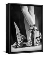 Women Wearing Unrationed Shoe Soles During the War-Nina Leen-Framed Stretched Canvas