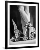 Women Wearing Unrationed Shoe Soles During the War-Nina Leen-Framed Photographic Print