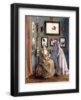 Women with a Japanese Doll, 1894-Alfred Emile L?opold Stevens-Framed Giclee Print