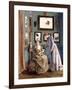 Women with a Japanese Doll, 1894-Alfred Emile L?opold Stevens-Framed Giclee Print