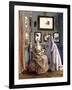 Women with a Japanese Doll, 1894-Alfred Emile L?opold Stevens-Framed Giclee Print