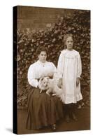 Women with American Eskimo-null-Stretched Canvas