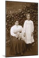 Women with American Eskimo-null-Mounted Photographic Print