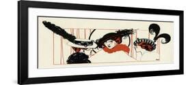 Women with Feathered Hats 1913-Paul Meras-Framed Premium Giclee Print