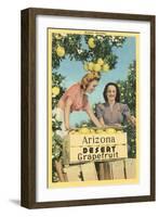 Women with Grapefruit, Arizona-null-Framed Art Print