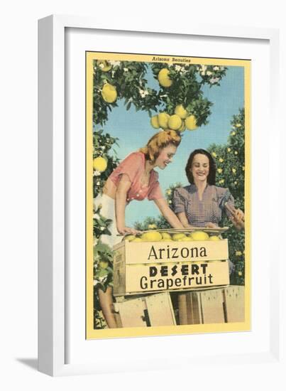 Women with Grapefruit, Arizona-null-Framed Art Print