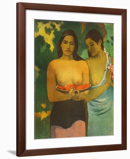 Women with Mangoes-Paul Gauguin-Framed Collectable Print