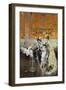 Women with Parrot, 1873-1875-Giovanni Boldini-Framed Giclee Print