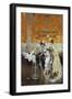 Women with Parrot, 1873-1875-Giovanni Boldini-Framed Giclee Print