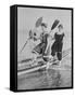 Women with Rowboat-null-Framed Stretched Canvas