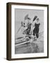 Women with Rowboat-null-Framed Photographic Print