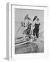 Women with Rowboat-null-Framed Photographic Print