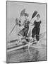 Women with Rowboat-null-Mounted Photographic Print