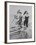 Women with Rowboat-null-Framed Photographic Print