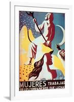 Women Work More for the Men Who Fight-Juan Antonio-Framed Art Print