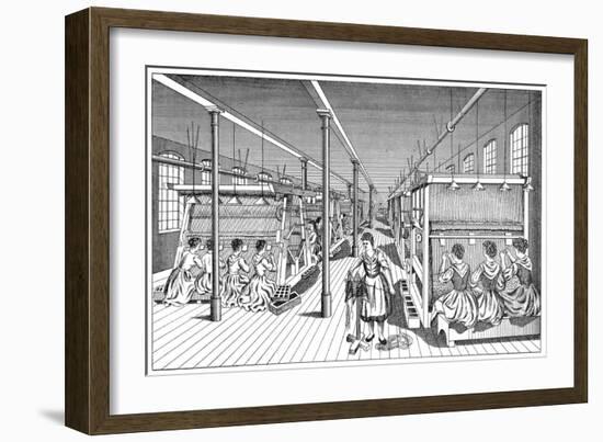 Women Workers in a Carpet Factory, C1895-null-Framed Giclee Print