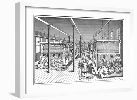 Women Workers in a Carpet Factory, C1895-null-Framed Giclee Print