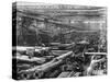 Women Workers in the Howitzer Shop at the Coventry Ordance Works During World War I-Robert Hunt-Stretched Canvas