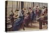 Women Working as File Cutters for Cammell Laird Marine Engineers, Sheffield, Yorkshire, 1917-null-Stretched Canvas