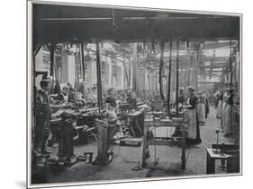 Women Working at the Coventry Machinists' Company Cycle Works Warwickshire-null-Mounted Art Print