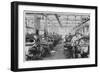 Women Working in a Lancashire Cotton-Mill-null-Framed Art Print