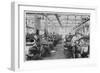 Women Working in a Lancashire Cotton-Mill-null-Framed Art Print