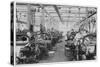 Women Working in a Lancashire Cotton-Mill-null-Stretched Canvas