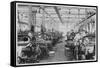 Women Working in a Lancashire Cotton-Mill-null-Framed Stretched Canvas