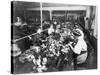 Women Working in a Teddy Bear Factory Photograph-Lantern Press-Stretched Canvas