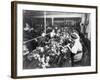 Women Working in a Teddy Bear Factory Photograph-Lantern Press-Framed Art Print