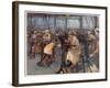 Women Working in Factory, Newcastle, from British Artists at the Front, Continuation of the Western-John Lavery-Framed Giclee Print