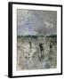 Women Working in Rice Fields, 1896-Pompeo Mariani-Framed Giclee Print