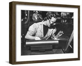 Women Working in Small Arms Factory-Hans Wild-Framed Photographic Print