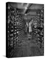 Women Working in the Textile Mill-Carl Mydans-Stretched Canvas