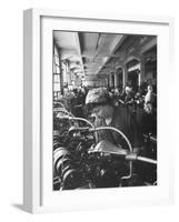 Women Working in the Watch Factory no.2 in Moscow-James Whitmore-Framed Photographic Print