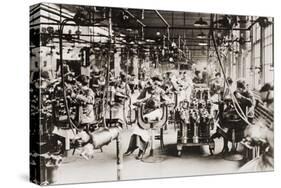 Women Working in Welding Department, Lincoln Motor Company in Detroit, Michigan During World War I-null-Stretched Canvas