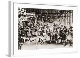 Women Working in Welding Department, Lincoln Motor Company in Detroit, Michigan During World War I-null-Framed Photo