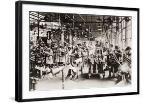 Women Working in Welding Department, Lincoln Motor Company in Detroit, Michigan During World War I-null-Framed Photo