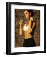 Women Working Out with Hand Wieghts, New York, New York, USA-Paul Sutton-Framed Premium Photographic Print